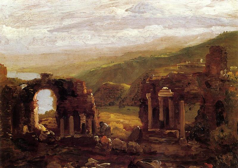 Thomas Cole Ruins of Taormina China oil painting art